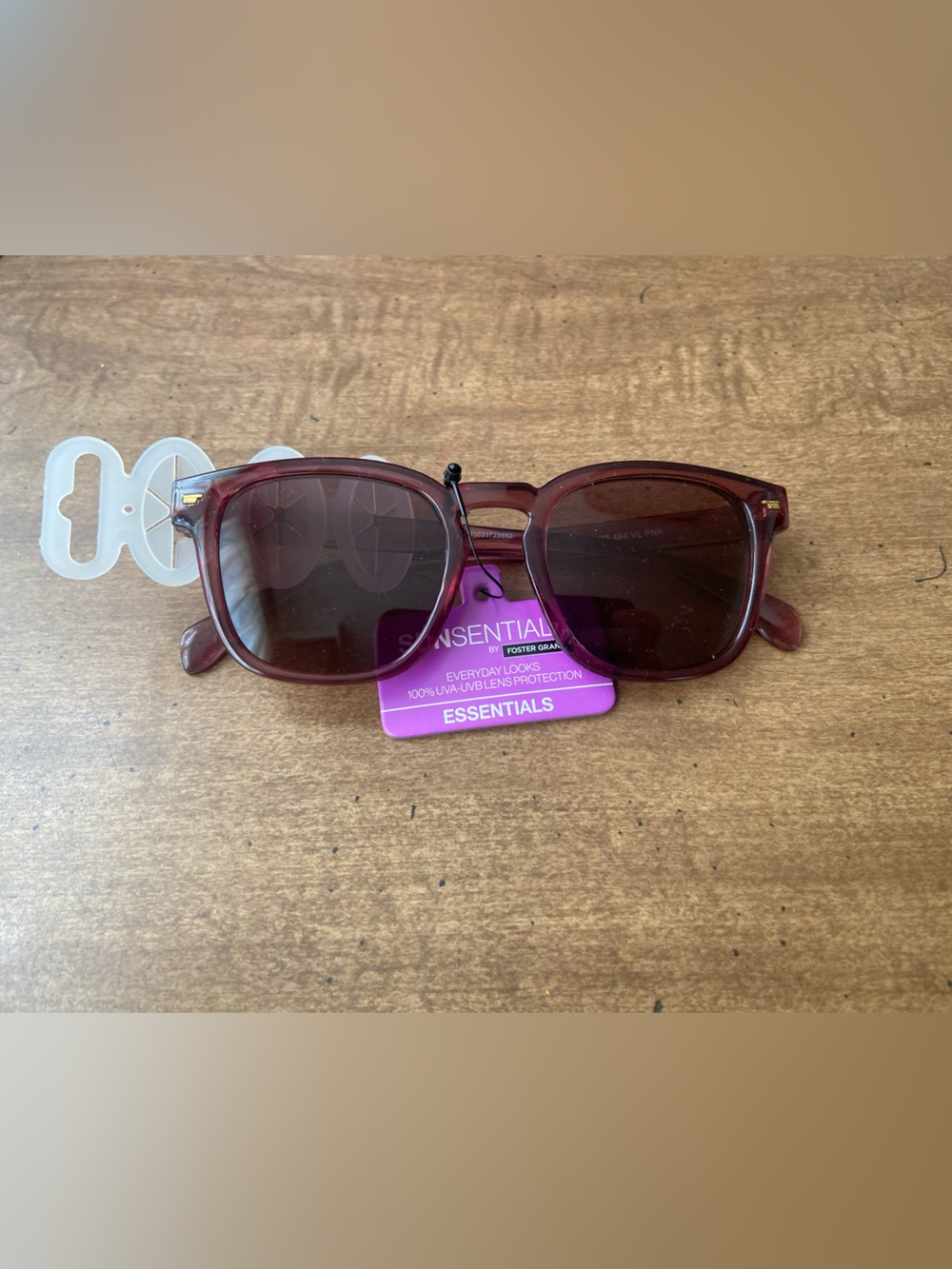 Foster Grant burgundy sunglasses
